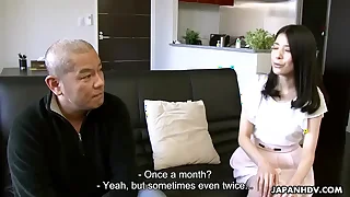 Milf Kana Aizawa fucks her s&period;&rsquo;s friend